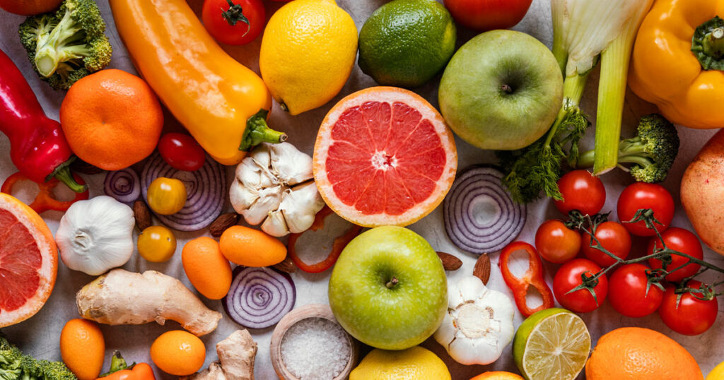 φρέσκα φρούτα και λαχανικά για γερό ανοσοποιητικό σύστημα